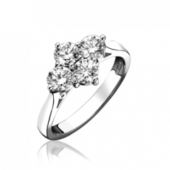 Diamond 4 Stone Ring (NSEW)