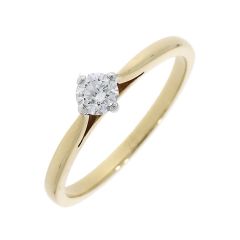 Single Stone Diamond 4 Claw Ring (NSEW)