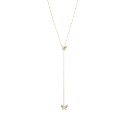 Uno de 50 Gold Plated Butterfly Necklace
