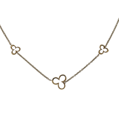 9 Carat Gold Quatrefoil Necklace