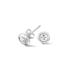 Dower and Hall White Topaz Stud Earrings