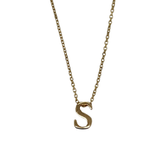 9 Carat Initial "S" Necklace 