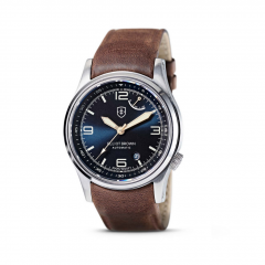 Elliot Brown Tyneham with Blue Dial and Brown Leather Strap