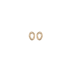Uno de 50 Gold Plated Oval Earrings 