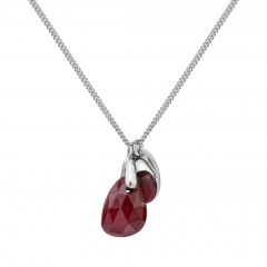 Ruby Rose Cut Necklace