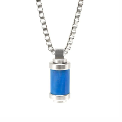 Bailey of Sheffield ECO Bead Stainless Steel Pendant Converter Necklace