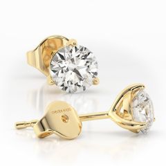 18 carat Yellow Gold MARTINI ICE 1ct Laboratory Grown Diamond Earrings