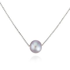 Claudia Bradby Essential Silver Pearl Necklace