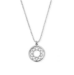 ChloBo Diamond Cut Chain With Heart Mandala Pendant