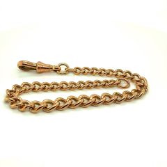 Pre-Loved Graduated Curb Bracelet with Swivel Clasp