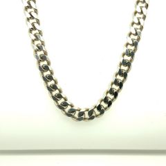Pre-Loved Sterling Silver Filed Curb 18" Chain