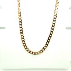 Pre-Loved 9ct Gold 30" Filed Curb Chain 