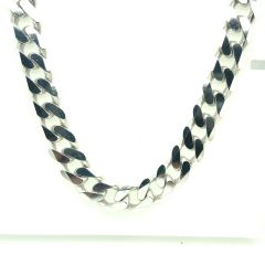 Pre-Loved Sterling Silver 20" Filed Curb Chain 