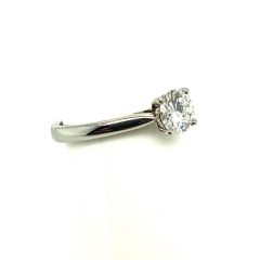 Pre-Loved Platinum Single Stone Dimond Ring 0.70cts