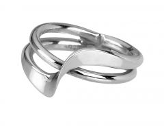 Two Bands Twist Ring - Size P 