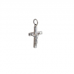 Sterling Silver 20x13mm Solid Block Crucifix Cross