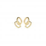 Inseparables 18 carat Gold Plated Organic Link Earrings  