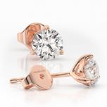 18 carat Rose Gold MARTINI ICE 1ct Laboratory Grown Diamond Earrings